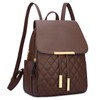 KKXIU Trendy Leather Backpack Purse for Women and Ladies Shoulder