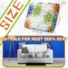 Hosuly 8 Pcs Spring Dahlia Sofa Cushion Cover for Patio