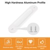 MOROBOR 180MM Oval Recessed Sliding Door Pulls, 2pcs Warm White