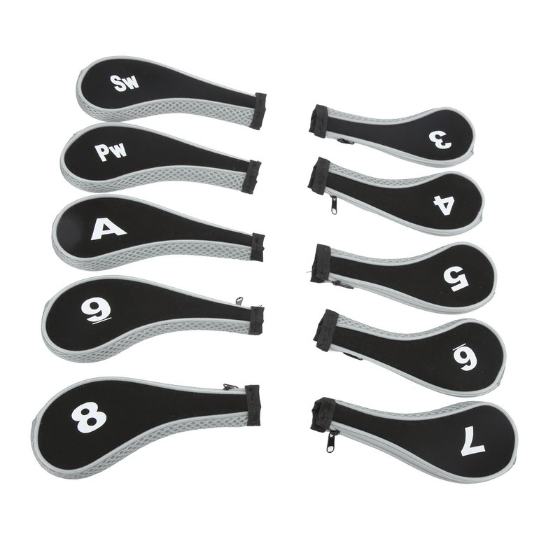 10Pcs Golf Club Head Cover Neoprene Golf Head Cover for