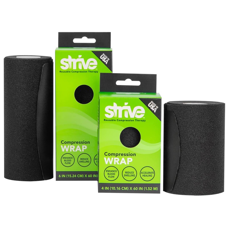 STRIVE Compression Infrared 6"x60" Therapy Wrap for Wrist, Arm, Leg,