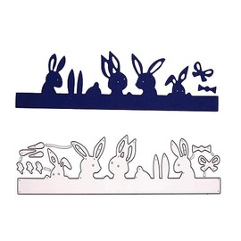 Stanzenshop Rabbit Embellishments Easter Easter Bows Spring Pet Cutting Dies Stencils Scrapbooking Card Making