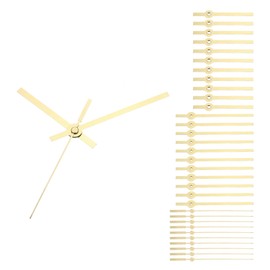 PATIKIL Clock Hands Kit, 12 Set Clock Hands Kits Clock Mechanism Movement Aluminum Wall Clock Hands Parts Replacement for Wall Clock Repair DIY, Gold, A14