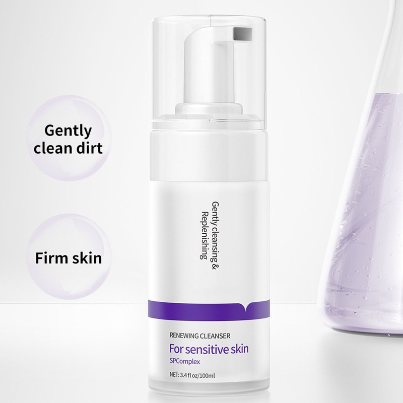 Mousse Renewing Facial Cleanser Tighten Skin Moisturizing Hydrating Foaming Cream
