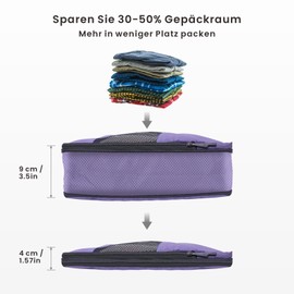 Carttiya Suitcase Organiser Compression Set, Packing Cube Set Compression Your Travel Luggage, Compression Packing Cubes, Suitcase Organiser Packing Cubes for Organising, Packing Bags Set (6 Pieces