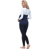 Be Mammy Maternity Belly Band 169 2 Pack (Black/Dark Blue,