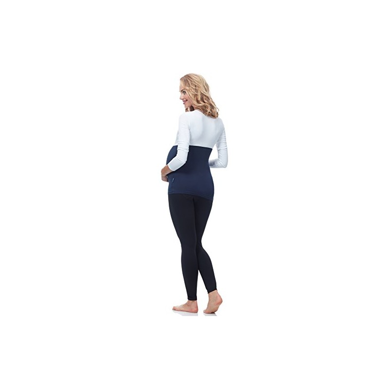Be Mammy Maternity Belly Band 169 2 Pack (Black/Dark Blue,