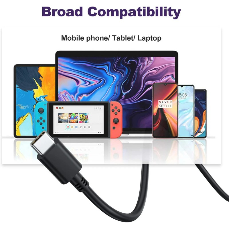 for Steam 65W Fast Charger for Valve Steam Deck, Switch