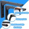 2pcs Heavy Duty Shelf Bracket, Black Wall Mount Stainless Steel