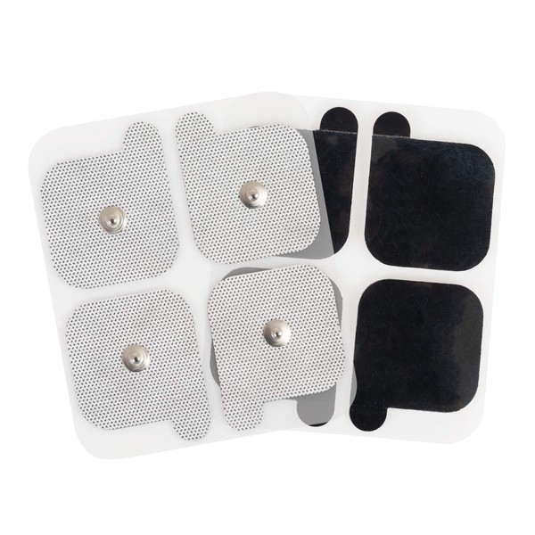 AccuRelief Universal TENS Unit Supply Kit - TENS Unit Pads and Lead Wires - for AccuRelief Single and Dual Channel TENS Devices and TENS Units with Snap Electrodes, 2 Count (Pack of 8) Electrodes.