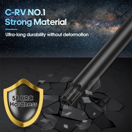 DISEN 9 Pieces Torx Star Allen Wrench Set, Long Arm Star Key Set T10-T50, Chrome Vanadium Steel