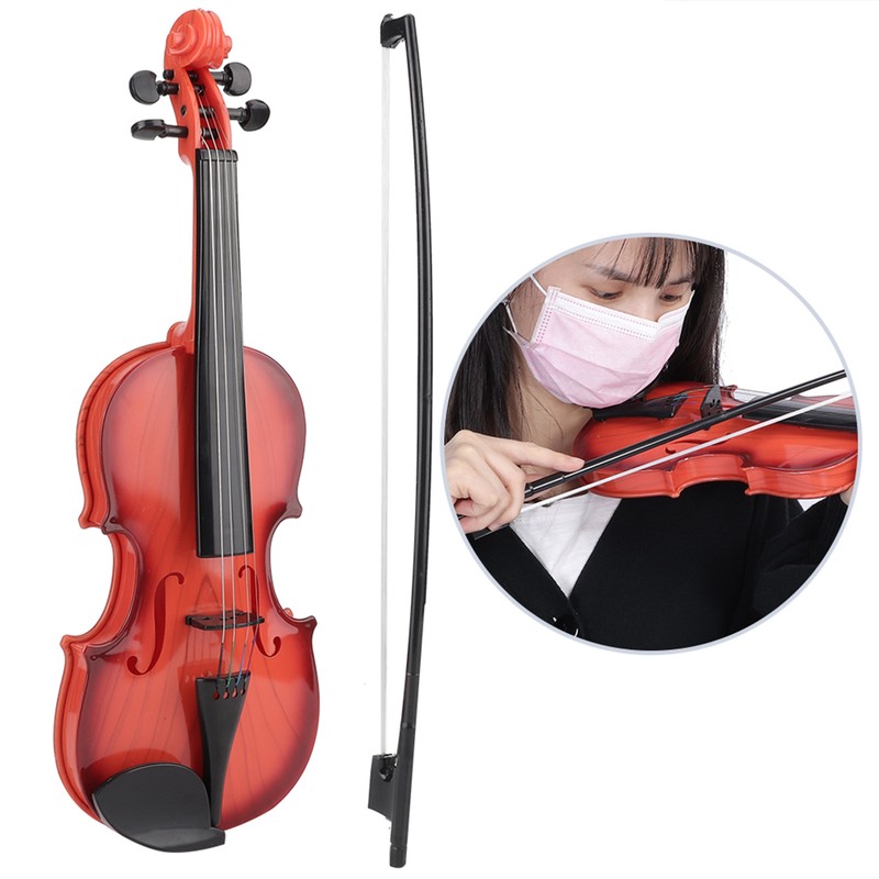 Simulated Kid Acoustic Violin Toy Adjustable String Musical Beginner Develop