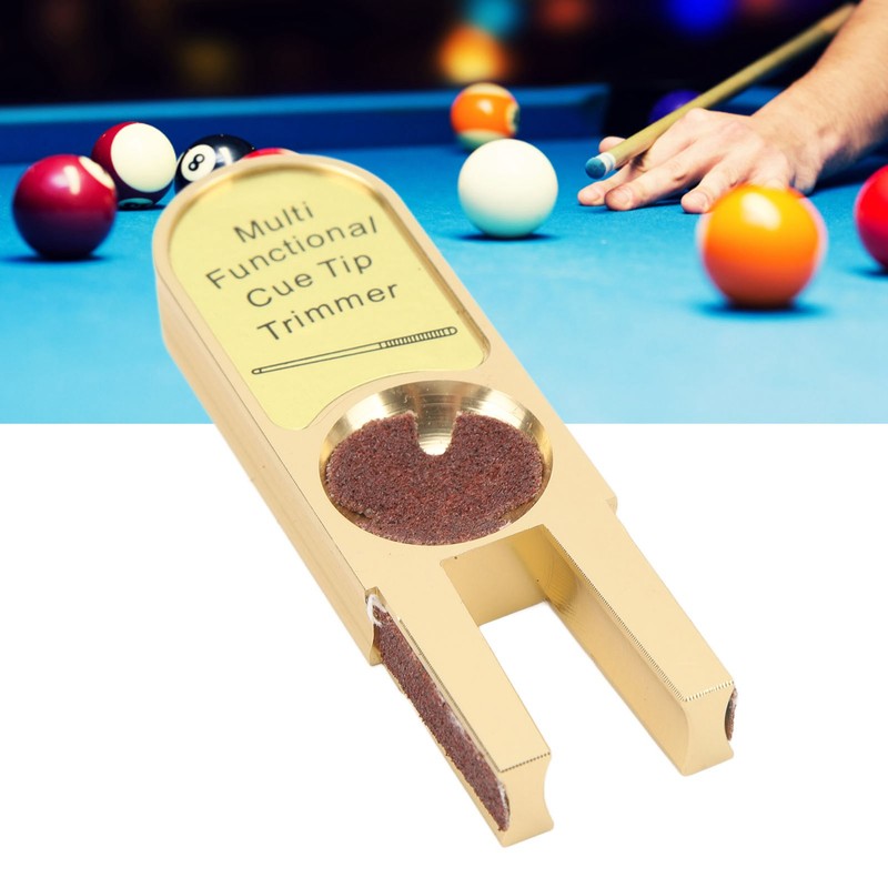 Pool Cue Tip Shaper Multifunctional Billiard Cue Tip Repair Tool