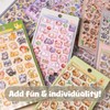 Cute Little Raccoon Stickers 3D Relief Mini Puffy Stickers Funny