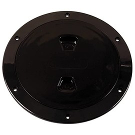 Beckson Screw Deck Plate 6" BLK Smooth