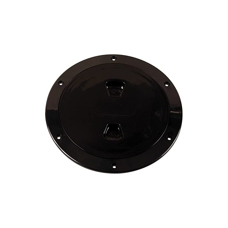 Beckson Screw Deck Plate 6" BLK Smooth