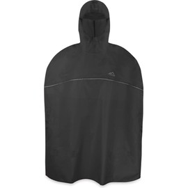 normani Outdoor Sports Children's Rain Poncho for Boys and Girls with Hood and 3M™ Scotchlite™ Reflectors Black