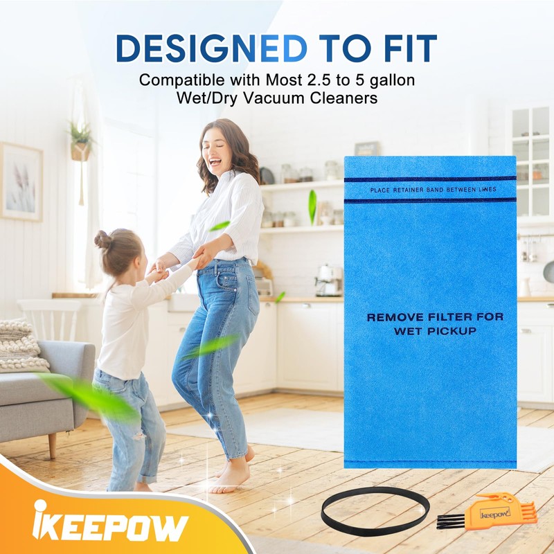 12 Pack VF2000 Wet Dry Vac Filter Fit for Stinger