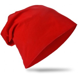 Miobo unisex jersey slouch beanie, long, plain colour, cotton, adults, babies, children