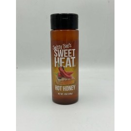 Smitty Bee Honey Sweet Heat Honey - 12 oz Squeeze Bottle, Pack of 6, Chili Infused Clover Honey, Family-Owned Quality