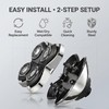 3Pack Pitbull Shaver Replacement Blade, Replacement Heads for Skull Shaver,