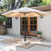 JOINHOM Patio Umbrella Base with Wheel 45lbs, Outdoor Umbrella Stand,
