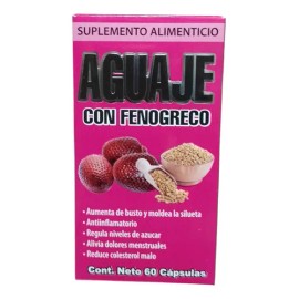 Aguaje Con Fenogreco 60 Cápsulas Naturalin + Colágeno