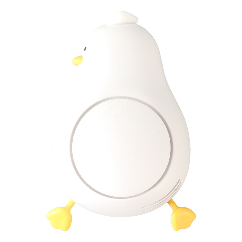 Hanging Neck Fan Adjustable Lanyard Cute Duck Cartoon Shape Hands
