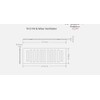 Adjustable Plastic Air Vent Grille with Flyscreen Cover, White, 9"