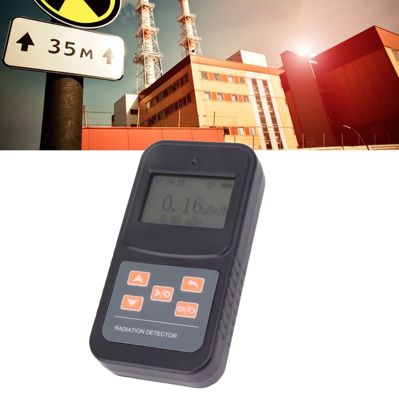 Nuclear Radiation Detector Professional High Accuracy 0.1μSv‑10mSv Rechargeable Handheld Geiger