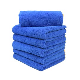 CARCAREZ Microfiber Car Drying Towels, 16x24 Inch Large Car Wash Detailing Buffing Polishing Towel with Microfiber Cloth, Blue