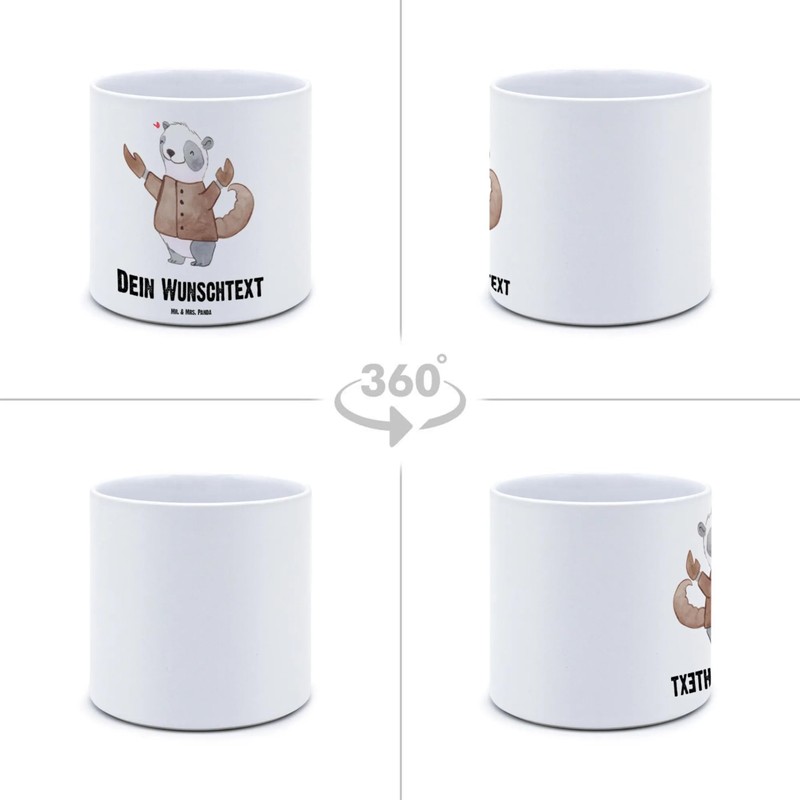 Mr. & Mrs. Panda Personalisierter XL Blumentopf Skorpion Astrologie -