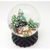 20171 Snow Globe Nostalgia Sleigh Ride on Base Cubic Green