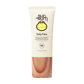 Sun Bum Loción Solar Facial Spf 50 Diaria | Bloqueador Solar Facial Hidratante De Amplio Espectro Con Vitamina E | Vegano Y Cumple Con La Ley Hawaii 104 (Libre De Octinoxato Y Oxibenz