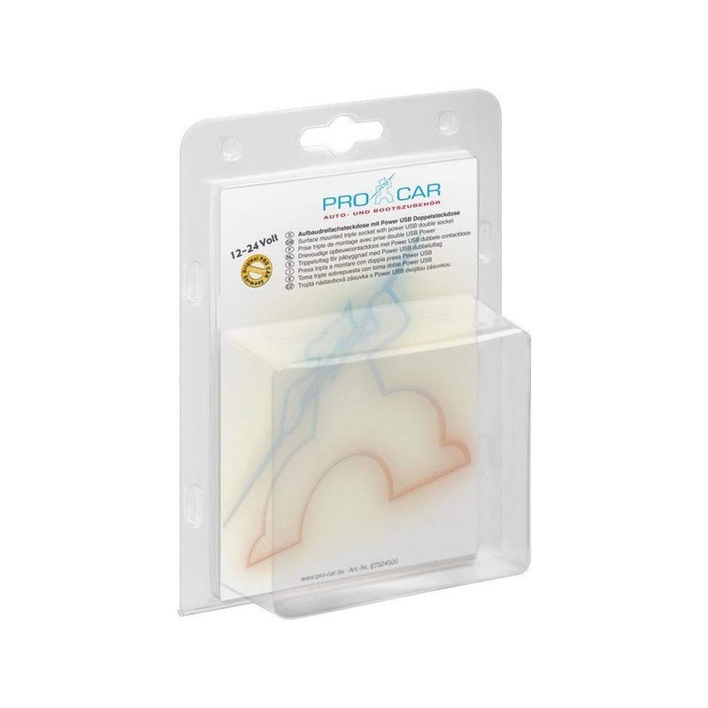 ProCar 67323000 USB Double Socket 12 VDC/24 VDC 5 A