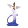Ebony Treasures Sash Angel in Blue African American Angel Statue