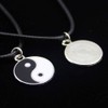 Scddboy Yin Yang Pendant Necklace for Mens - Adjustable Cord