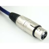 4x Adam Hall Cables K3MMF005 0BLU Microphone Cable 0.5 m