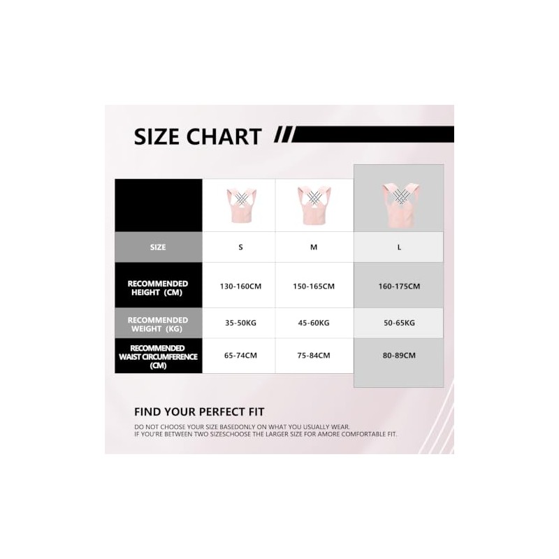 Pink Posture Corrector for Women Back Support Brace Office