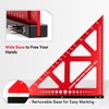 MUWOOD Precision Triangle Square 18 inch, Imperial Scale Framing Square