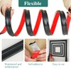 YEFANXI Flexible Chair Rail Panel Molding Finish Trim ，10FT*1.3IN Peel