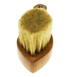 Zandokan 16 cms de Largo Cepillo para Barba y Bigote con Mango de Madera y Cerda 100% Peine CERDAS DE JABALÍ SUAVES