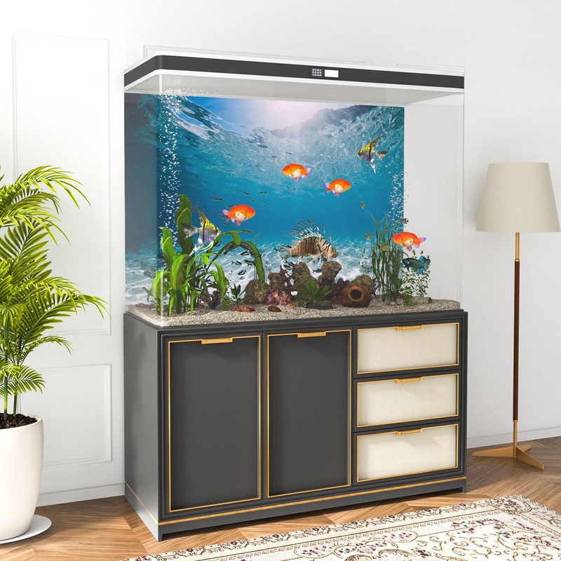 MIRRORANG 76 x 46 cm Durable Vinyl Underwater Ocean Floor