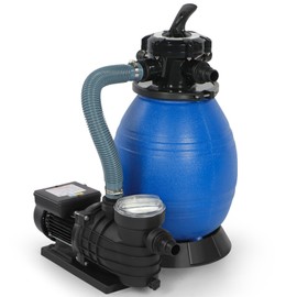 Pool Sand Filter, 13" Sand Filter with 3/4HP Pool Pump, Sand Filter Pump for Above Ground, 2853 GPH Pool Filter Sand System with 6 Way Valve, Up to 11250 Gallons