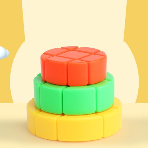Oostifun 3 Layers Würfel Kuchen Drehen Magic Puzzle Würfel Spielzeug