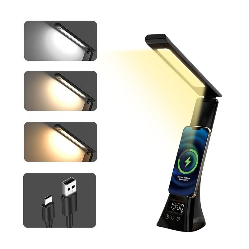 AMFUN Desk Lamp, Eye-Caring LED Table Lamp, 3 Color Modes,USB