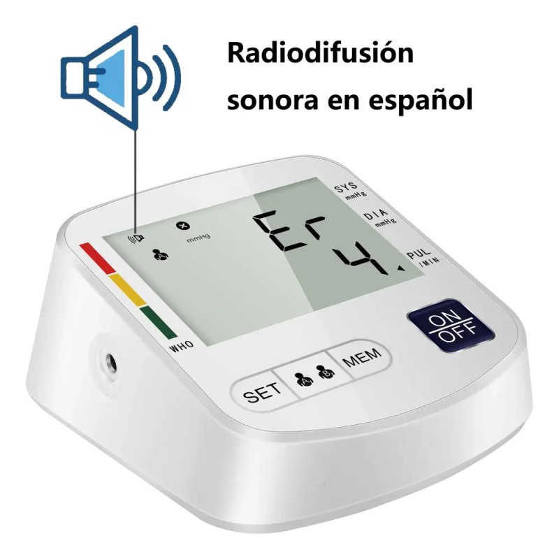 Bluemos Tensiómetro, Medidor Automático Digital De Presión A