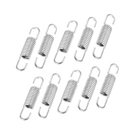 A ABSOPRO Motorcycle Brake Clutch Pedal Return Spring 6cm Silvery (Set of 10)