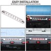 Lcojicep Car Brake Light Trim Compatible with Hummer H2 2003-2009,