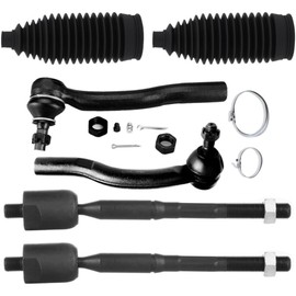 EIDZADK Steering Tie Rod End Suspension Kit Outer Inner Side Alloy Steel Coated for Lexus for ES300 3.0L 2002-2003,for Toyota for Camry 2.4L/3.0L 2002-2003 Mounting Hardware ES3600 EC83902501